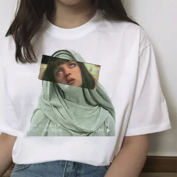 Pulp fiction ulzzang mia marškinėliai moterims Spausdinti 2019 Grunge femme harajuku juokinga kawaii trumpomis rankovėmis drabužius marškinėlius streetwear