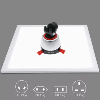 PULUZ 38cm LED Blykste Shadowless Šviesos Lempos Skydelio Mygtukai švieslentę nuotrauka fone Užpildyti šviesos studija softbox fonas