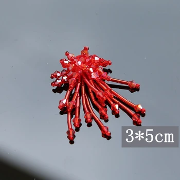 Puošnios kristalų kutas pakabukas pleistras audiniu dekoruoti auskarai 