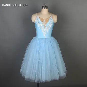 Putojantis Mėlyna Ilgai Romantiško Stiliaus Baleto Mdc Kostiumas Minkšto Tiulio Tutu Balerinos Suknelė Vaikų ir Suaugusiųjų 19332