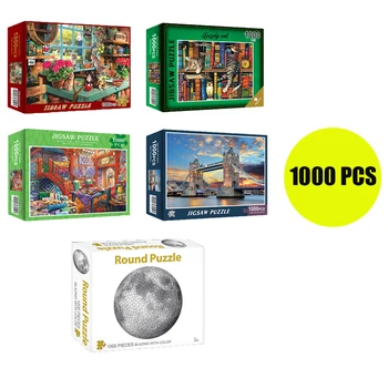 Puzzle 1000 Vienetų Suaugusiųjų Puzzle Dėlionės Parper Įspūdį Mėnulis Katė Adulto Švietimo Žaislai 1000 Vienetų Dėlionės Žaislas, Skirtas Vaikų Dovanų
