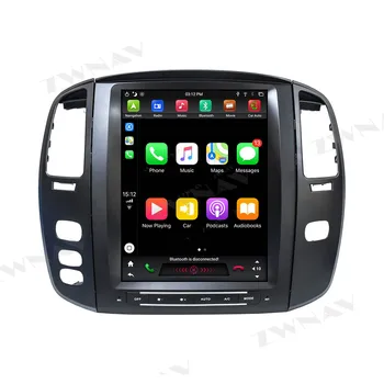 PX6 DSP Carplay Tesla ekranas 4+64GB Android 9.0 Automobilio Multimedijos Grotuvo Lexus LX470 2004-2005 GPS Radijas Auto stereo galvos vienetas