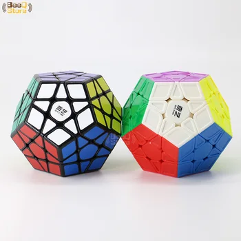 Qiyimegaminx Qiheng QihengS Megaminxd Magic Cube Stickerless Skulptūra Juoda Greičio Įspūdį Kubo Švietimo Žaislas Galvosūkis
