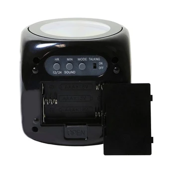 QMJHVX Laikrodžio Projekciją, Žadintuvas, Skaitmeninis LCD Atidėti Temperatūra anglų Pasakyti, Laikrodžiai LED Backlight Bell Laikmatis réveil