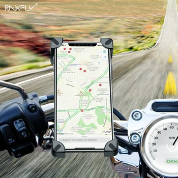 RAXFLY Dviračių Telefono Laikiklis iPhone Samsung Motociklo Mobilųjį Telefoną Laikiklyje Dviračio Rankenos, Apkaba Stovėti GPS Laikiklis