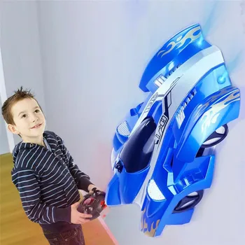 RC Sienos Lenktyninį Automobilį Lipti Lubų Visoje Sienos Nuotolinio Valdymo Anti Gravity Žaislo Modelis Vaikai Vaikams Kalėdų Dovana