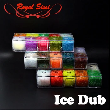 Roayl Sissi 10colors pakuotėje Prizmės LEDO DUB sparkle dubliavimą sintetinių pluoštų Skristi Susiejimas Medžiagų crystal flash vandeniui nimfa dub