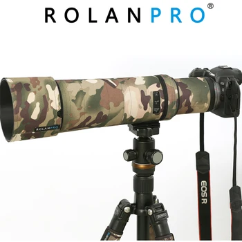 ROLANPRO Objektyvas Kailis Canon RF 800mm F11 YRA STM Kamufliažas Lietaus Objektyvo Apsaugos Atveju Ginklai