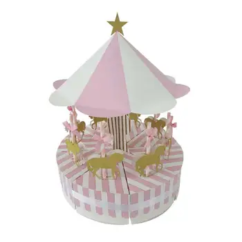 Romantiška Karuselė Saldainių Dėžutė Vaikams, kūdikių saldainių dėžutė Vestuvių Nori Gimtadienio Apdailos Svečias Dovaną festivalio dovana