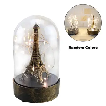 Romantiška LED Stalo Lempa Miegamajame Naktį Žibintai Paryžiaus Bokšto Šviesos Valentino Dovanos namams Dekoratyvinės Šviesos Lampe De Chevet