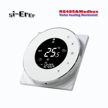 RS485 modbus jutiklinis ekranas termostatas vandens šildymas,3A 24VAV,95-240VAC neprivaloma
