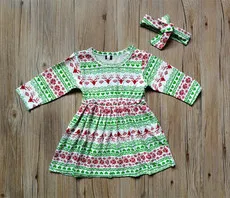 RTS Kalėdų elf kūdikių mergaitės Medvilnės pynimas suknelė