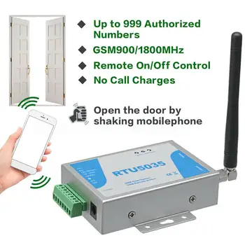 RTU5035 Telefono Purtymo Kontrolė, GSM Vartų Nuotolinio valdymo pultelis, Garažo Durų Atidarytuvas, Jis gali stebėti durų. Jei nelegaliai patekti atsitinka
