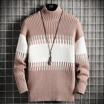 Rudenį, žiemą kalėdų džemperis vyrams drabužius 2020 mados šiltas mens megztinis vyrams puloveris kratinys nukentėjo spalva