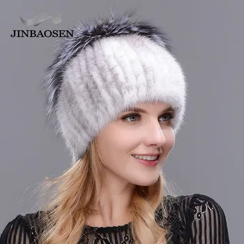 Rusijos stiliaus realaus mink žiemos Rex Triušio Kailinius, gėlių formos skrybėlę moterų fox skrybėlę įvairinimas moterų elegantiškas karšto skrybėlę slidinėjimo kepurė