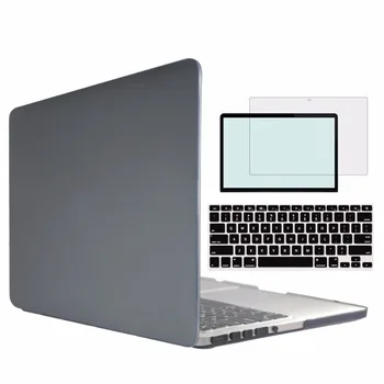RYGOU Rubberize Matinis visiškai Aišku, Hard Case for Macbook Pro 15 su CD-ROM A1286 arba 