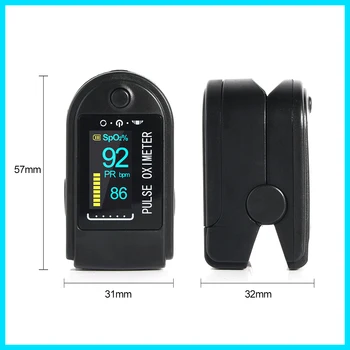 RZ Piršto Pulse Oximeter Kraujo Deguonies SPO2 PR Saturimetro su Miego Monitorius, Nešiojamų Pulse Oximeter