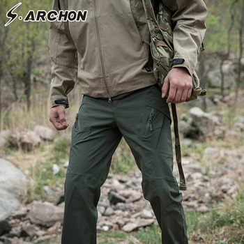 S. ARCHON IX9 Taktinis Stiliaus Kelnės Rudenį Karinės Armija SWAT Kovos Krovinių Kelnės Vyrams, Atsitiktinis Quick Dry 3 spalvų Kieto Kelnės