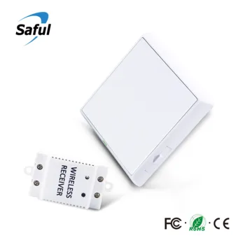 Saful Belaidžio Jungikliai 433 MHz Tiesioginio 1 2 3 Būdas RF Nuotolinio Valdymo Lemputė, LED Lemputės Sieninės Jungiklis Smart Home