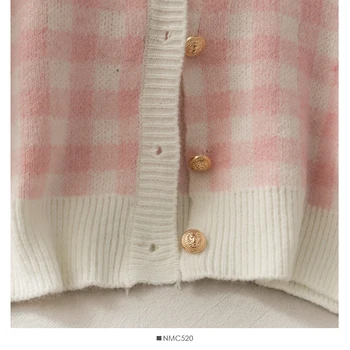 Saldus Pledas Trijų dalių Moterų Nauja O Kaklo Single-Breasted ilgomis Rankovėmis Laisvas Megztinis su Trumpu Dirželiu dviejų dalių komplektas sijonas