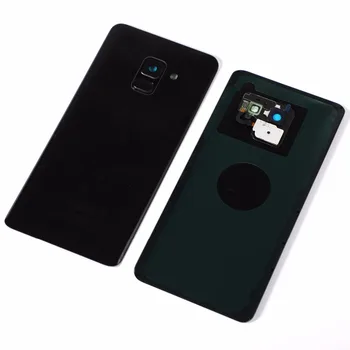 Samsung Galaxy A8+ A8 plius 2018 A730 A730F A730DS Būsto Stiklo Baterija, galinis Dangtelis+Klijai+Home Mygtuką, pirštų Atspaudų