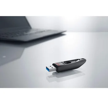 SanDisk Ultra USB 3.0 Flash Drive, CZ48 16GB 32GB 64GB 128GB 256 GB Pen Ratai 100MB/s USB Stick Desktop Laptop Netbook U Disko