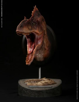 Sandėlyje ALLOSAURUS Dinozaurų Krūtinė Kolekcines Galvos Statula Modelis MUS010A/B PVC Gyvūnų Skaičius 12