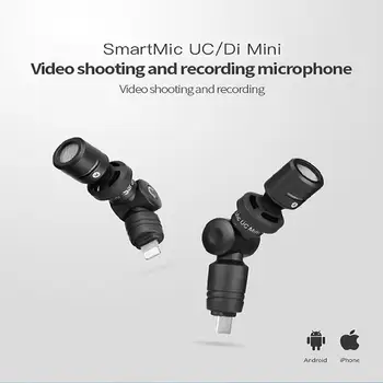 Saramonic SmartMic UC Di Išmanųjį telefoną Vlog Mikrofonas, Vaizdo Garso Įrašymo iPhone 11 Pro Max 8 7 X Tipo C Uosto, skirta 