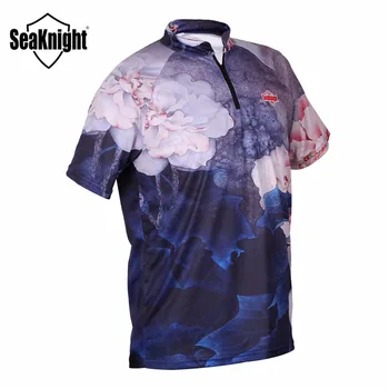 SeaKnight Prekės SK001 Žvejybos marškinėliai trumpomis Rankovėmis Kvėpuojantis Kovos su Apsauga nuo Saulės Sportwear Greitai-Džiovinimo Žmogus, Sportas Drabužiai
