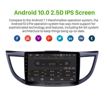 Seicane Android 10.0 Automobilio Radijo Multimedijos Grotuvas GPS 2011 m. 2012 m. 2013 m. m. m. Honda CRV Paramos Aux-PSSS DVR Vaizdo 1080P