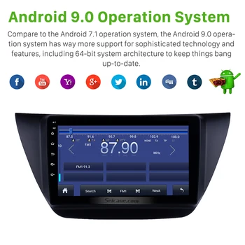 Seicane Android 9.0 9 colių 2Din Automobilio Radijas stereo GPS Navi Galvos Vienetas Player 