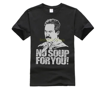 Seinfeld Sriuba Nr. Sriuba Jums Anglis, Juoda t-shirt