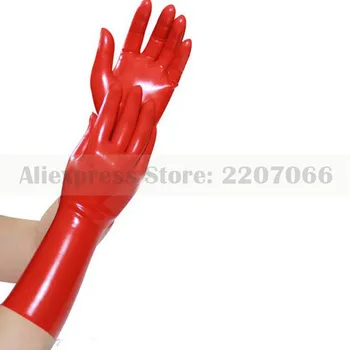 Seksualus unisex latekso gumos raudonas pirštines karšto pardavimo formų, pagaminti vientisą RLA033