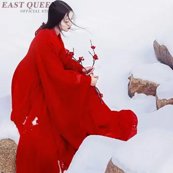 Senovės kinų kostiumas liaudies šokių drabužių rytų kinijos suknelės, raudonos derliaus qipao Kinijos tradicinių drabužių AA3618 Y