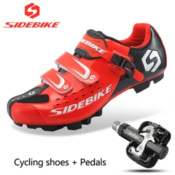 Sidebike MTB dviračių sporto batelius dviračių sporto profesionalų Dviračių sporto batelius ir pedalas rinkiniai, įskaitant MTB pedalai