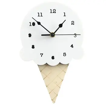 Sieninis Laikrodis Silent Ne-Tiksi Ledų Formos Dekoratyvinė Medienos Laikrodžiai Baterija Modernaus Dizaino Sieninis Laikrodis