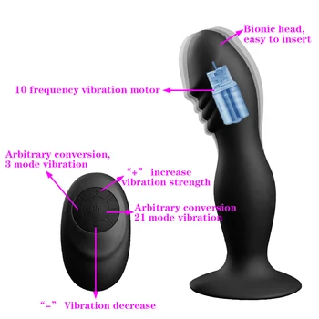 Silikoninis dildo Analinis Vibratorius skirtas Vyrų Prostatos Massager G-spot Vaginos Stimuliatorius Butt Plug Analinis Erotinis Sekso Žaislai Moterims, Vyrams