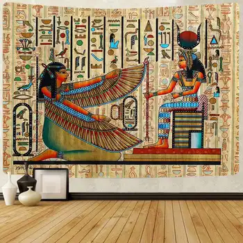Simsant Egipto Gobelenas Senovės Egipto Mitologijos Sienos Kabo Gobelenai Gyvenimo Kambario, Miegamasis Bendrabučio Namų Dekoro Antklodė