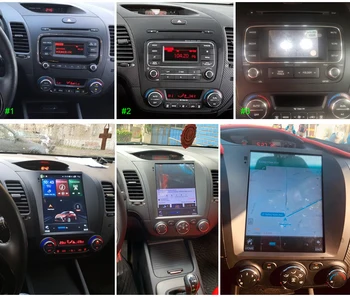 Sinosmart Tesla stiliaus Vertikalus IPS Ekraną Automobilių GPS Multimedijos Radijo Navigacijos Grotuvo Kia K3 Cerato Forte 2013-18