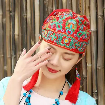 Siuvinėjimo bžūp Kinijos liaudies Moterų skrybėlę Derliaus bžūp