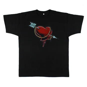 Siuvinėjimo Rodyklių Meilė Širdies Pleistras Geležies Lipdukai Drabužius T-shirt Aplikacijos Atgal Pleistrai Dekoruoti Amatų Siuvimo 5 vnt