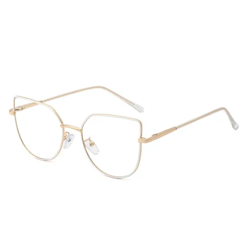 Skaidrūs akiniai, akinių rėmeliai 2020 Naujos, skaidraus lęšio Cat eye kompiuterio akinių stiklai ponios derliaus
