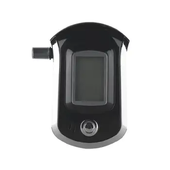 Skaitmeninis Alkoholio Kvapą Testeris LCD Breathalyzer Analizatorius Detektorius Juoda be Baterijos
