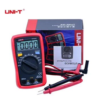 Skaitmeninis Multimetras VIENETAS UT33A+ Delno dydžio AC DC voltmeter Ammeter Atsparumas Talpa matuoklis Diodų tikrinimas/Tęstinumą buzzer