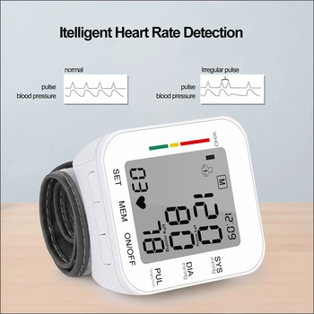 Skaitmeninis Riešo kraujospūdžio matuoklis Impulsų dažnis Širdies Plakimas Norma Metrų Įrenginio Medicininė Įranga Kamertonas ' BP Sphygmomanometer