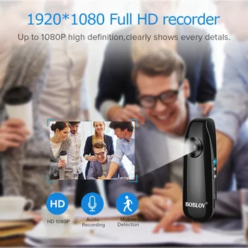 Smarcent IDV007 Full HD 1080P, Mini DV Kamera Brūkšnys Cam Nešiojami Kūno Dviratį H. 264 vaizdo Kamera