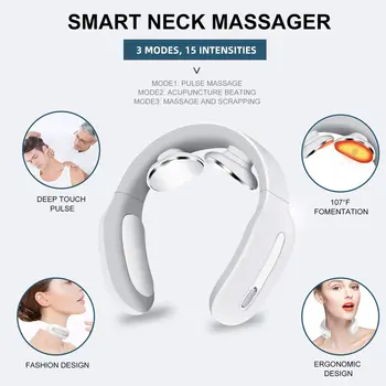 Smart sveikatos kaklo massager kaklo minkymo masajeador electrico de espalda y cuello Atsipalaidavimo priemonė namuose, masažas, priemonės