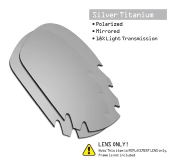 SmartVLT 3 Poros, Poliarizuota Akiniai Pakeitimas Objektyvai už Oakley Žandikaulio Anga Stealth Black & Silver Titano & Ice Blue