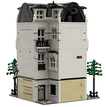 Ss 40476 Paryžiaus Boulangerie Studija Duonos Parduotuvė Architektūros Modelio Blokai City Serijos Street Parduotuvė, Vaikų Mūrinis