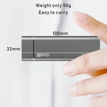 STmagic SPT PLIUS USB3.1 Gen 2 Pcie-nvme Išorės SSD kietasis diskas 128GB 256 GB 512 GB 1 TB Metalo Nešiojamų SSD C Tipo mini prietaisas